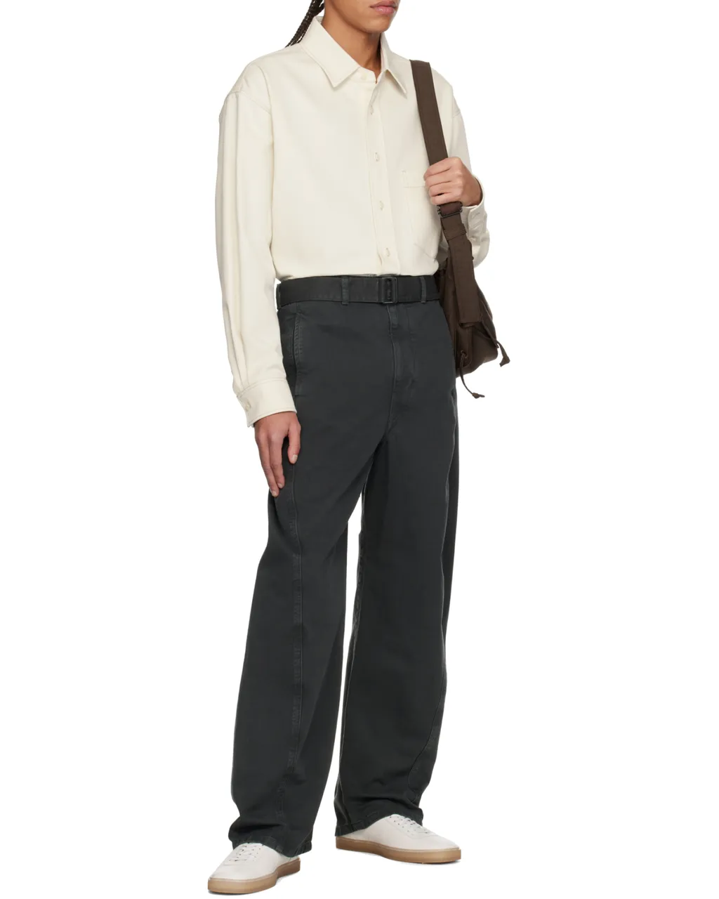 Long-Sleeved Drop Shoulder Overshirt