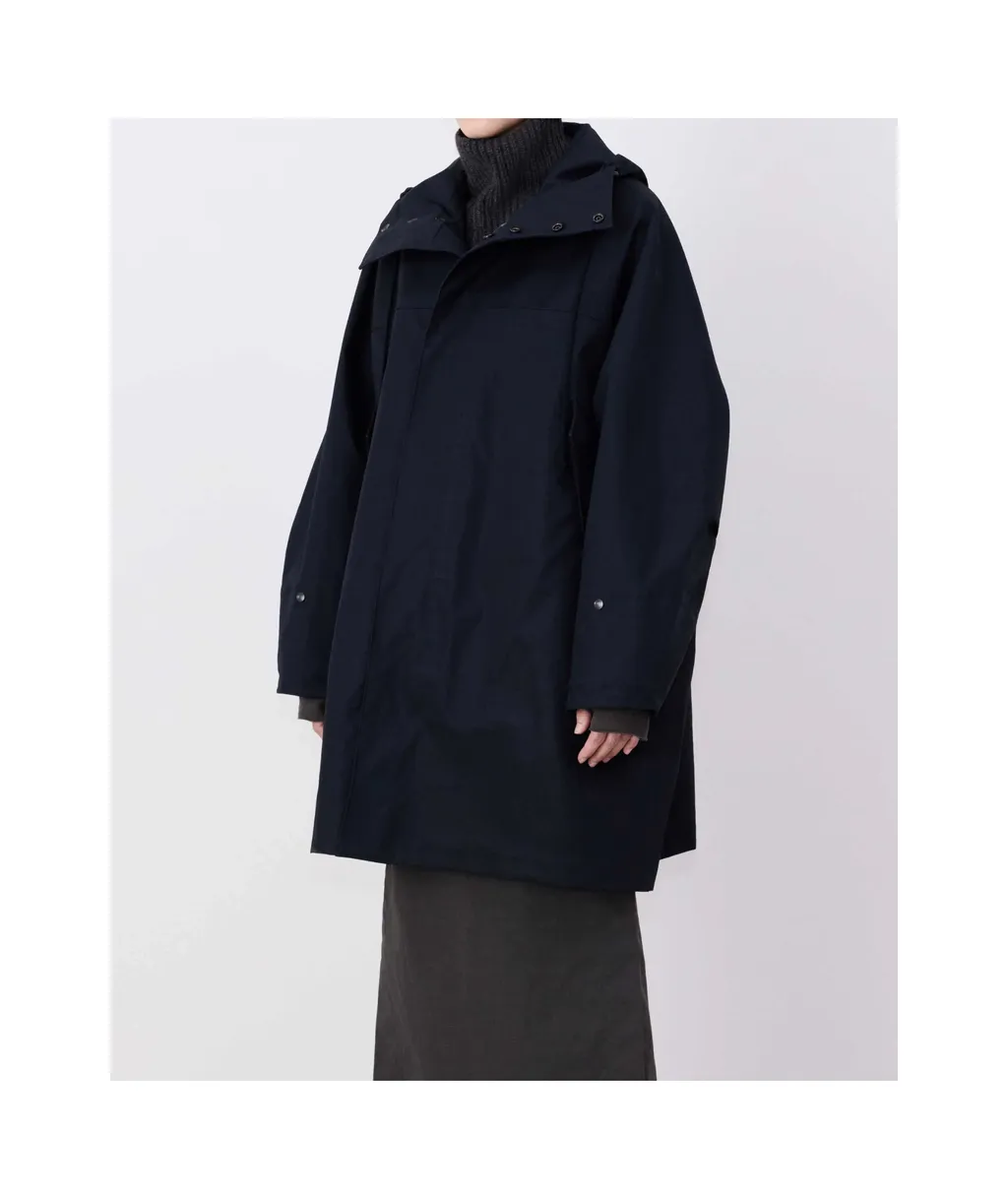High Neck Hooded Coat