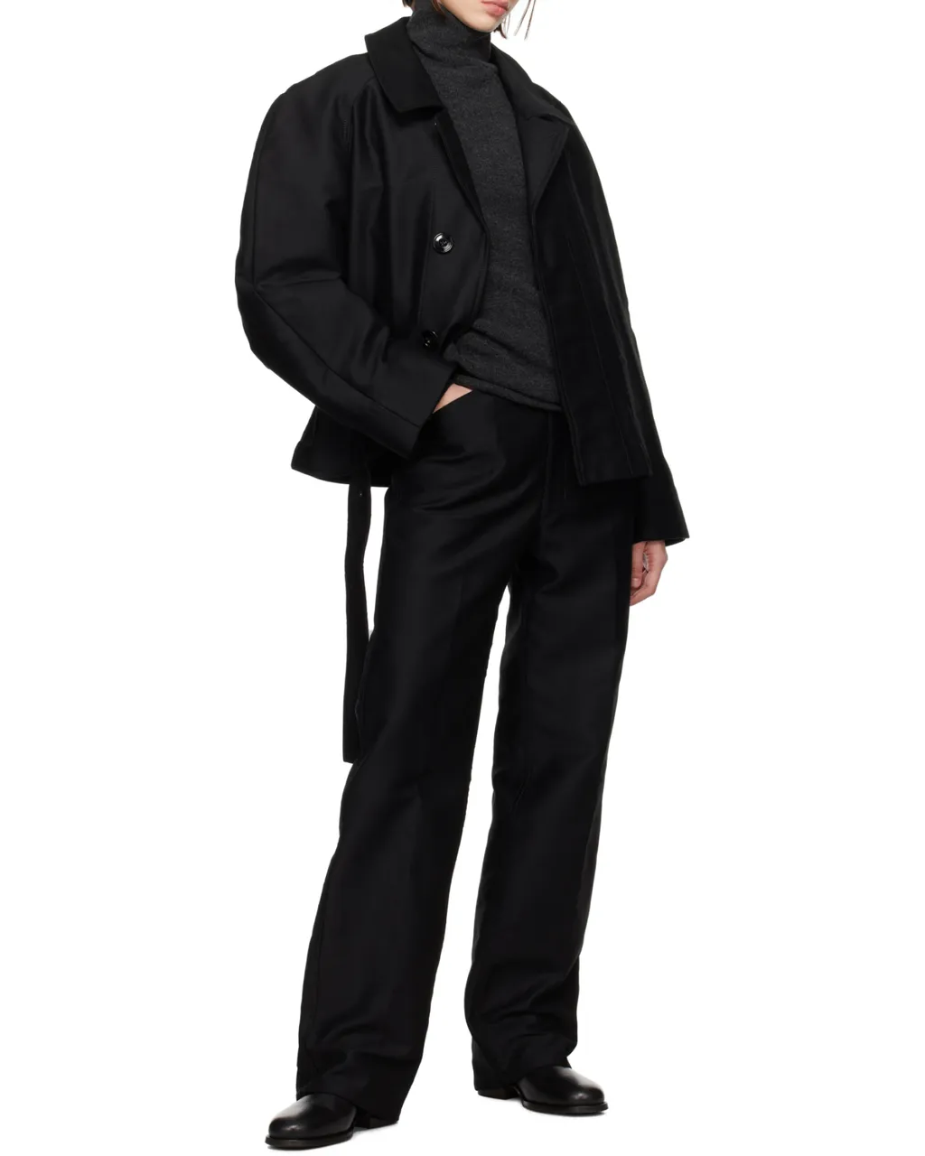 Belt-Loop Casual Pants