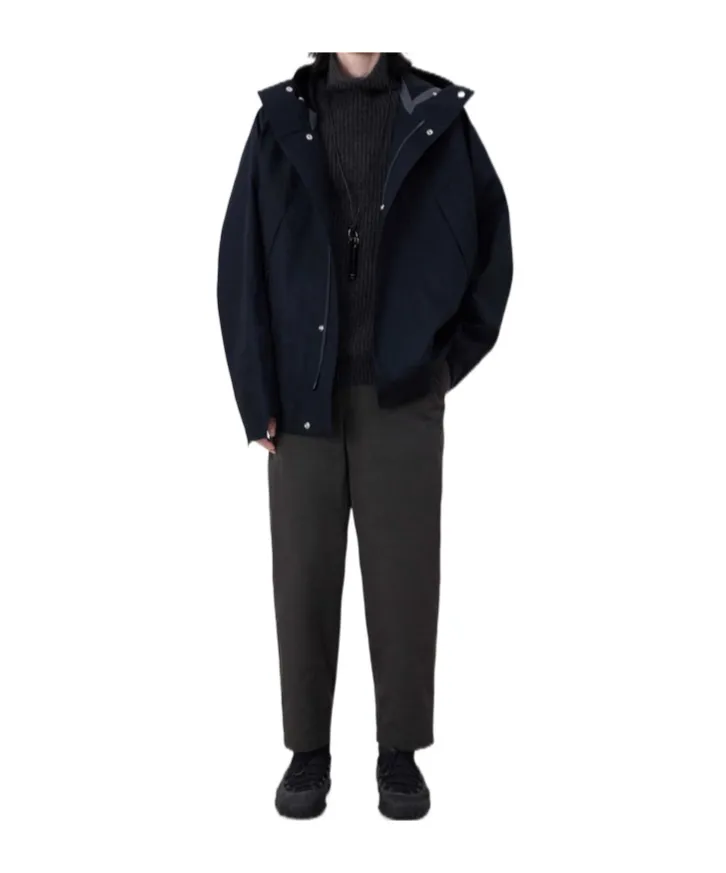 Straight Hem Hooded Parka