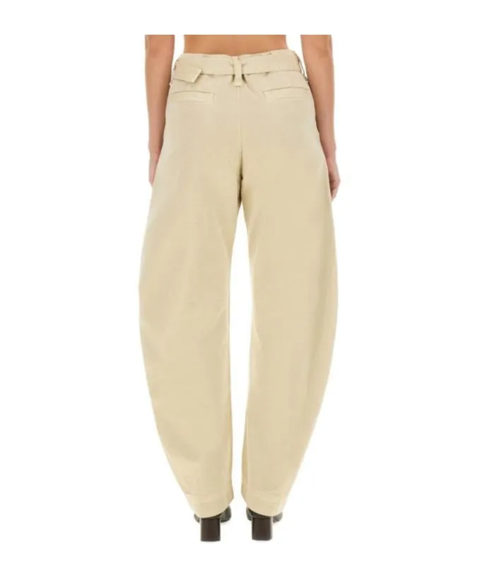 Belted Twill Pants