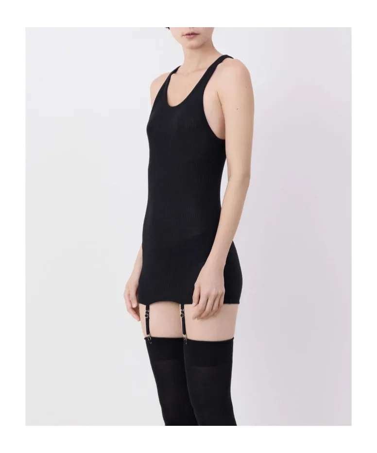 Suspenders-Detail Seamless Tank Top