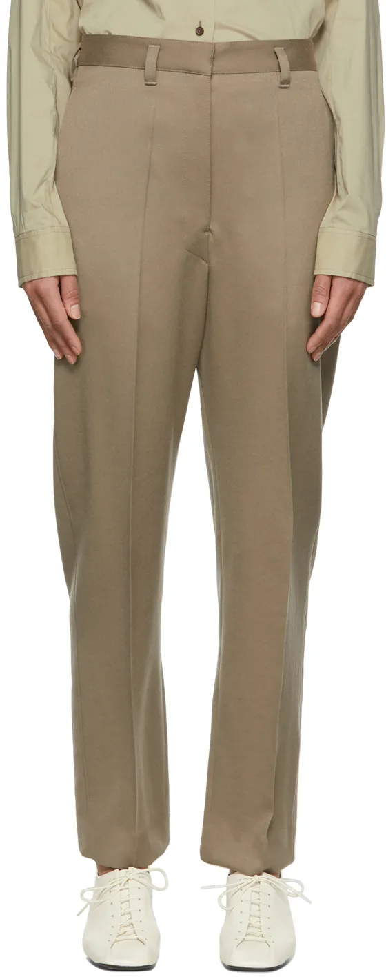 High-Rise Tailored Trousers