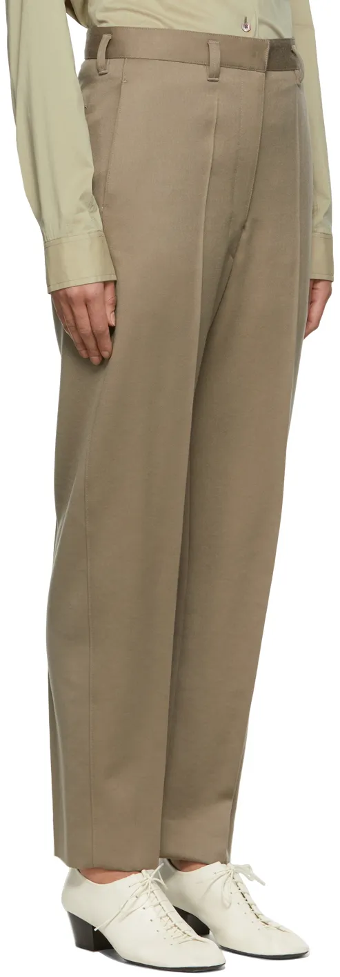 High-Rise Tailored Trousers