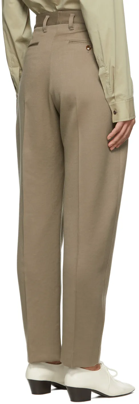 High-Rise Tailored Trousers