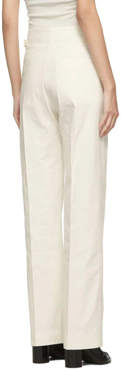 High-Waisted Wide Leg Trousers