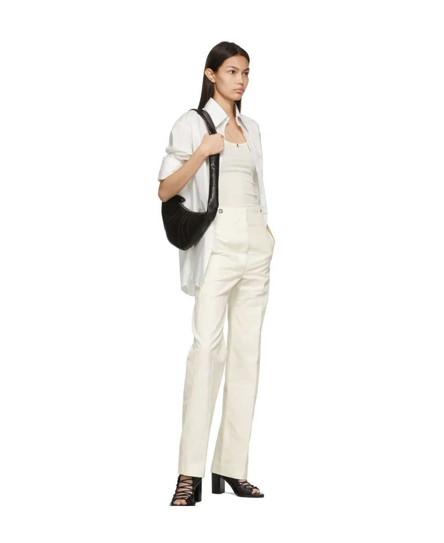 High-Waisted Wide Leg Trousers
