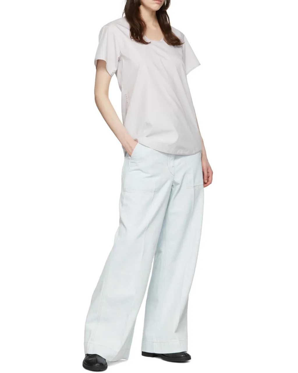 U-Neck Short-Sleeved T-Shirt