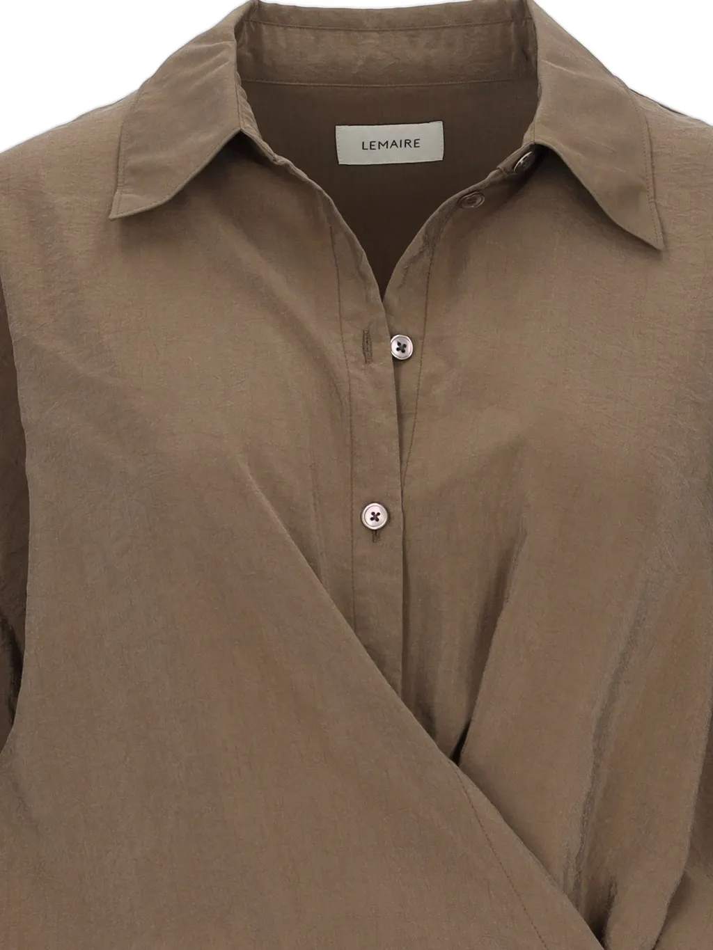 Straight Collar Twisted Dress