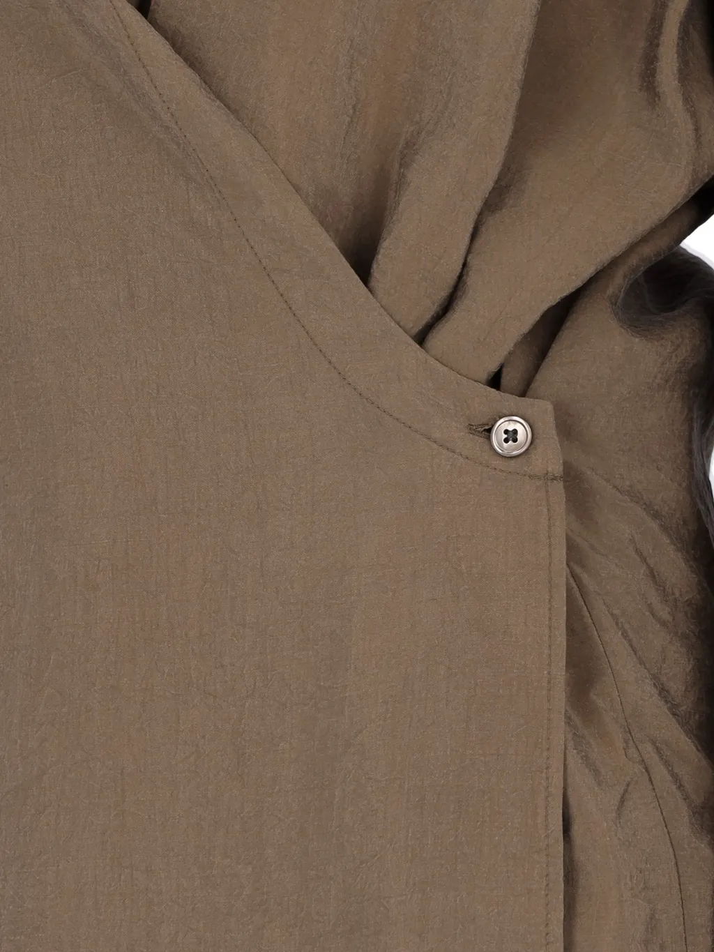 Straight Collar Twisted Dress