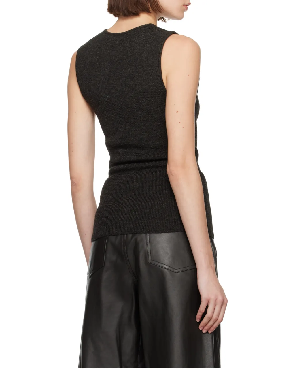 Sleeveless Knitted Cardigan