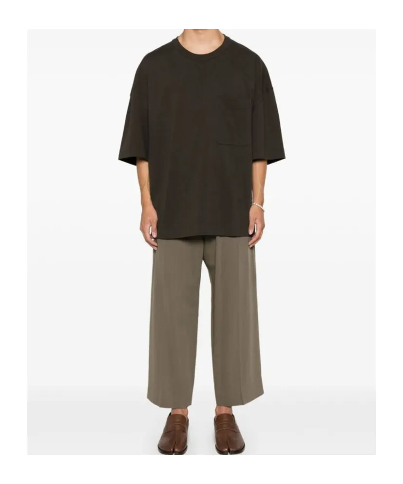 Crewneck Straight Hem T-Shirt