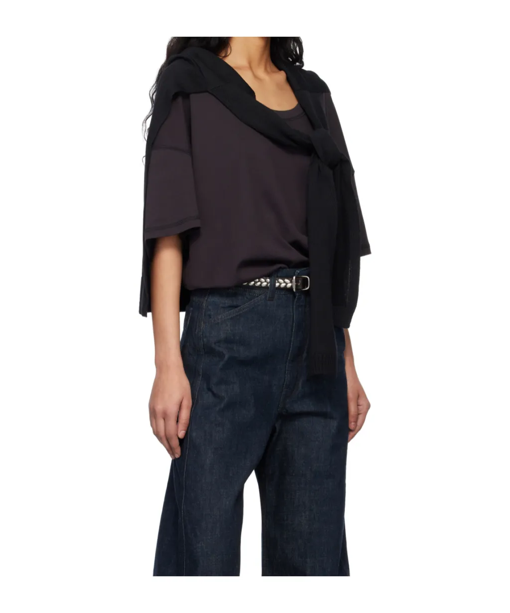 Short-Sleeved Scoop-Neck T-Shirt