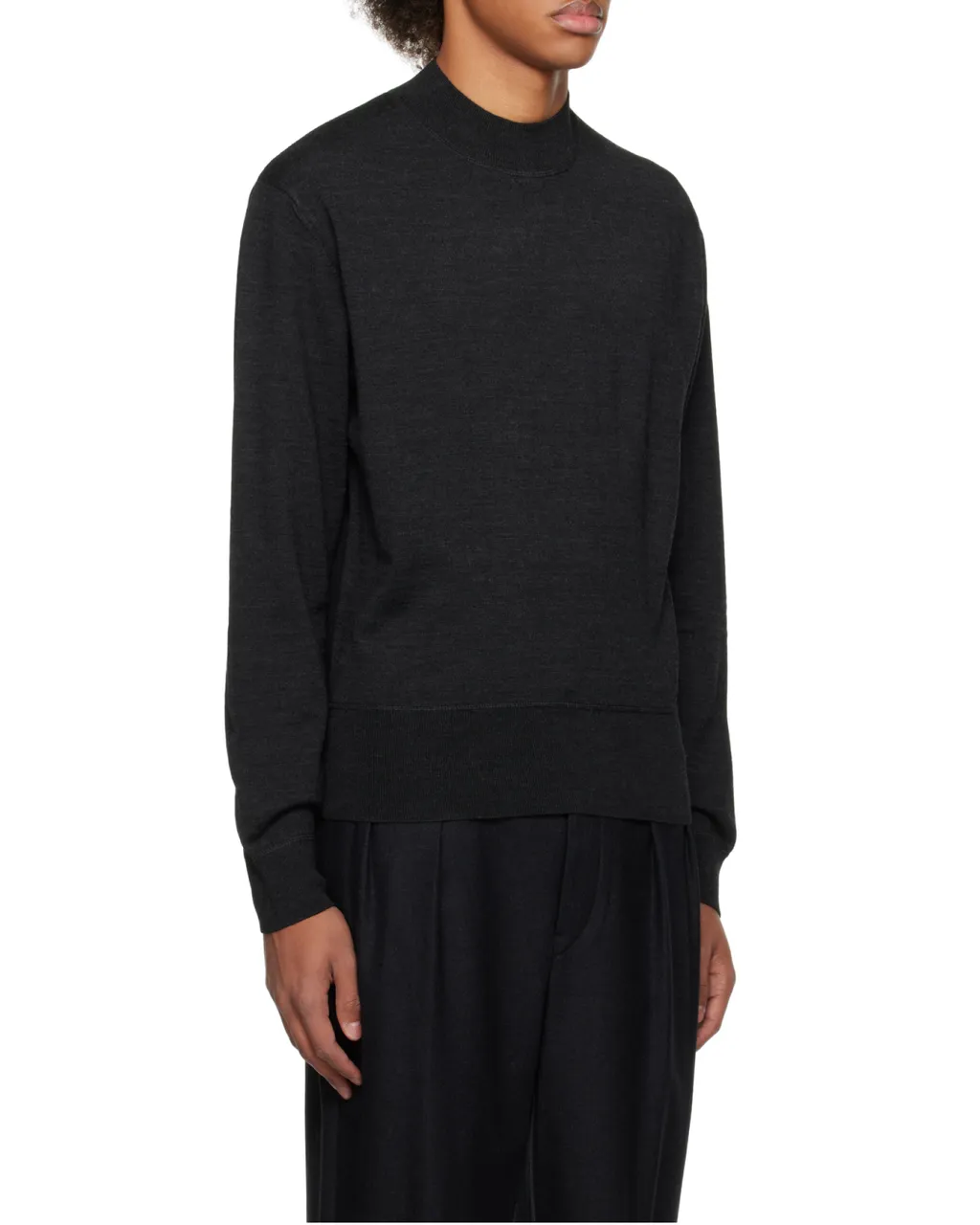 Mock-Neck Knitted Jumper