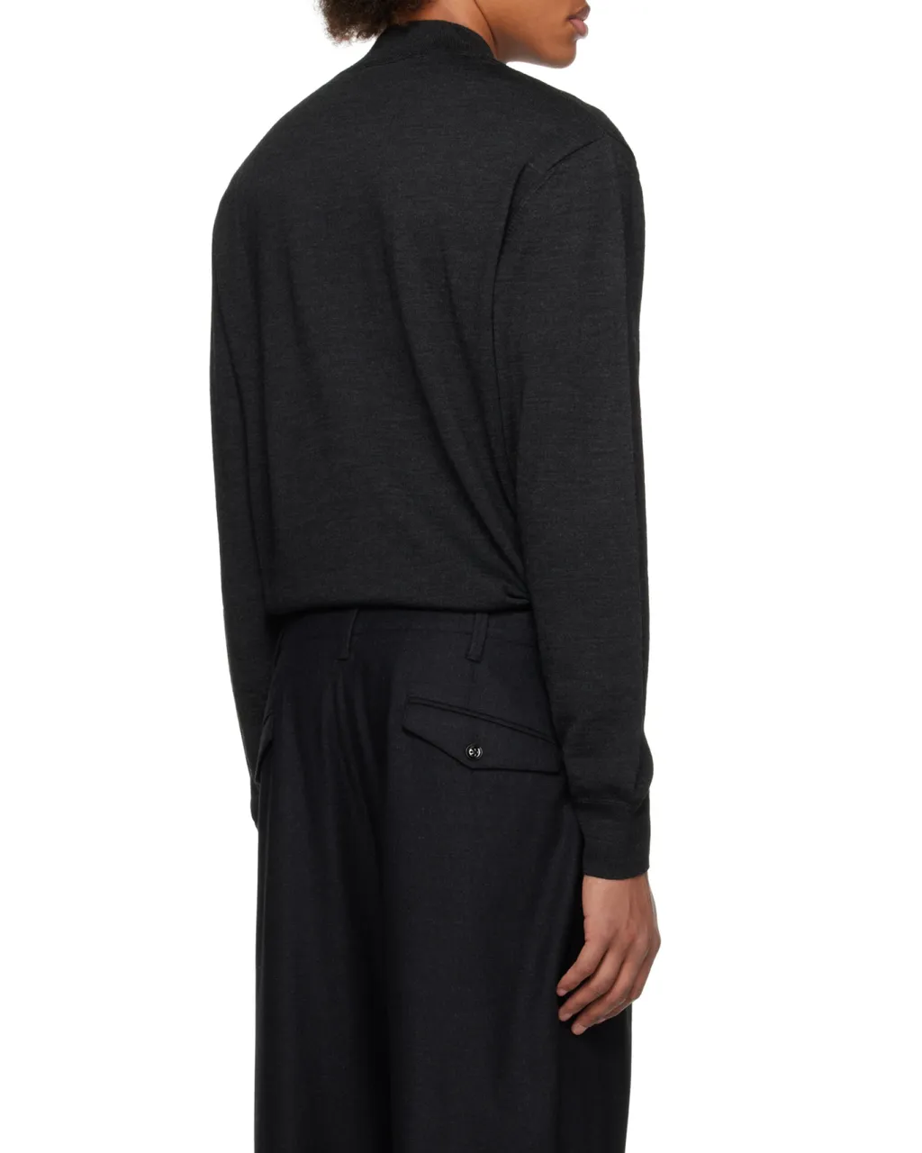 Mock-Neck Knitted Jumper
