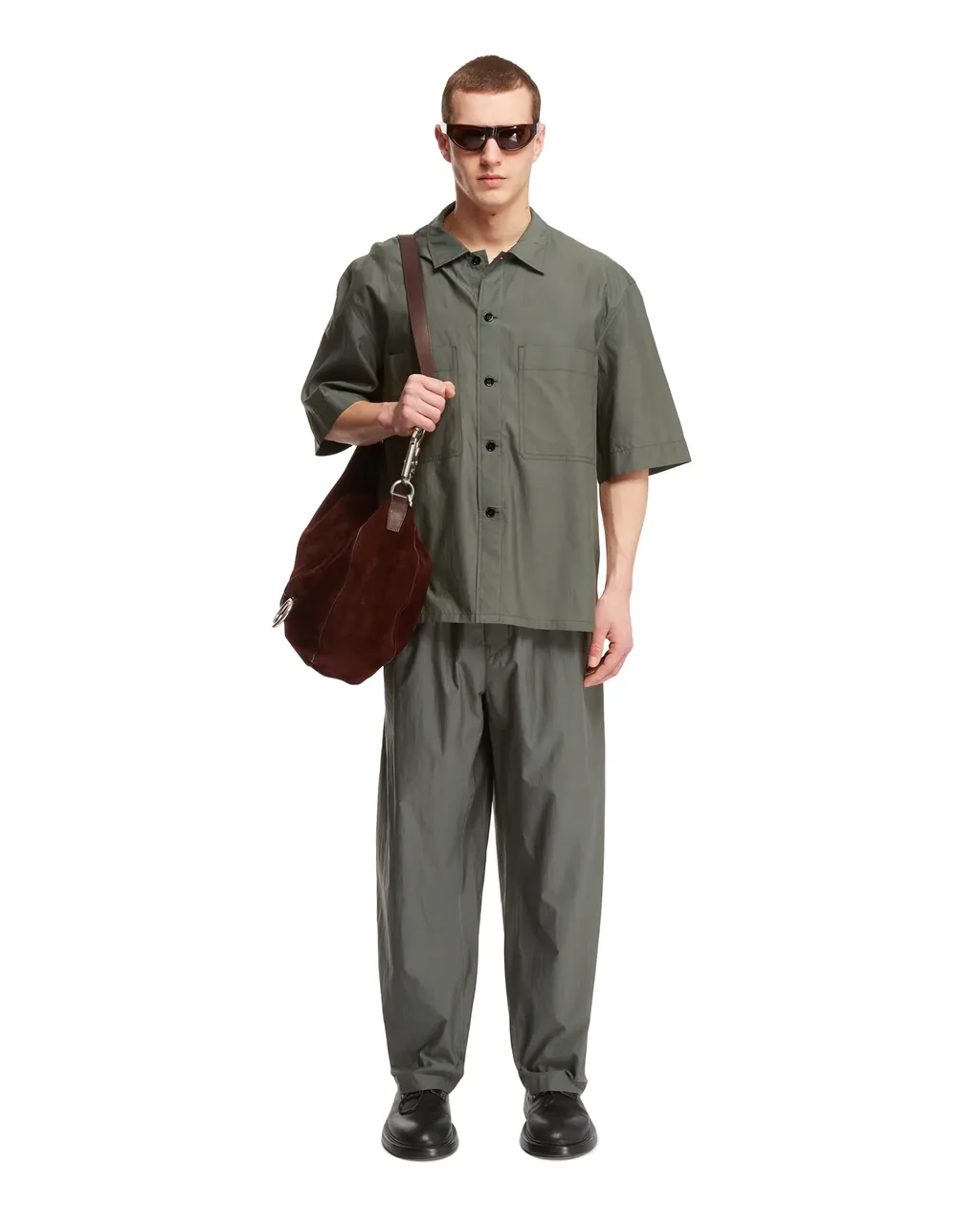 Short-Sleeved Button-Up Shirt