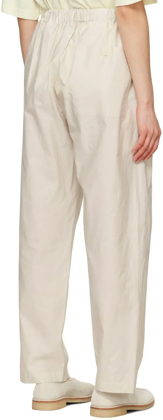 Relaxed Elastic Waist Casual Pants