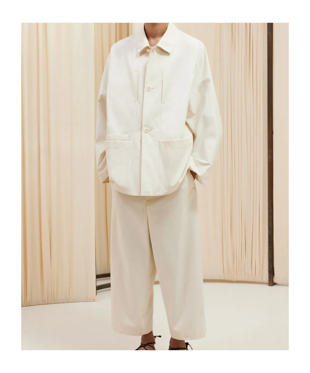 Straight Hem Shirt Jacket
