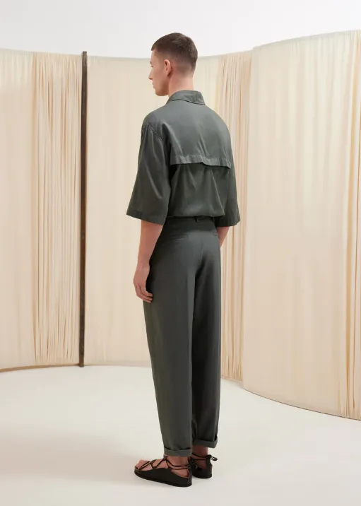 Belt Loop Crease Casual Pants