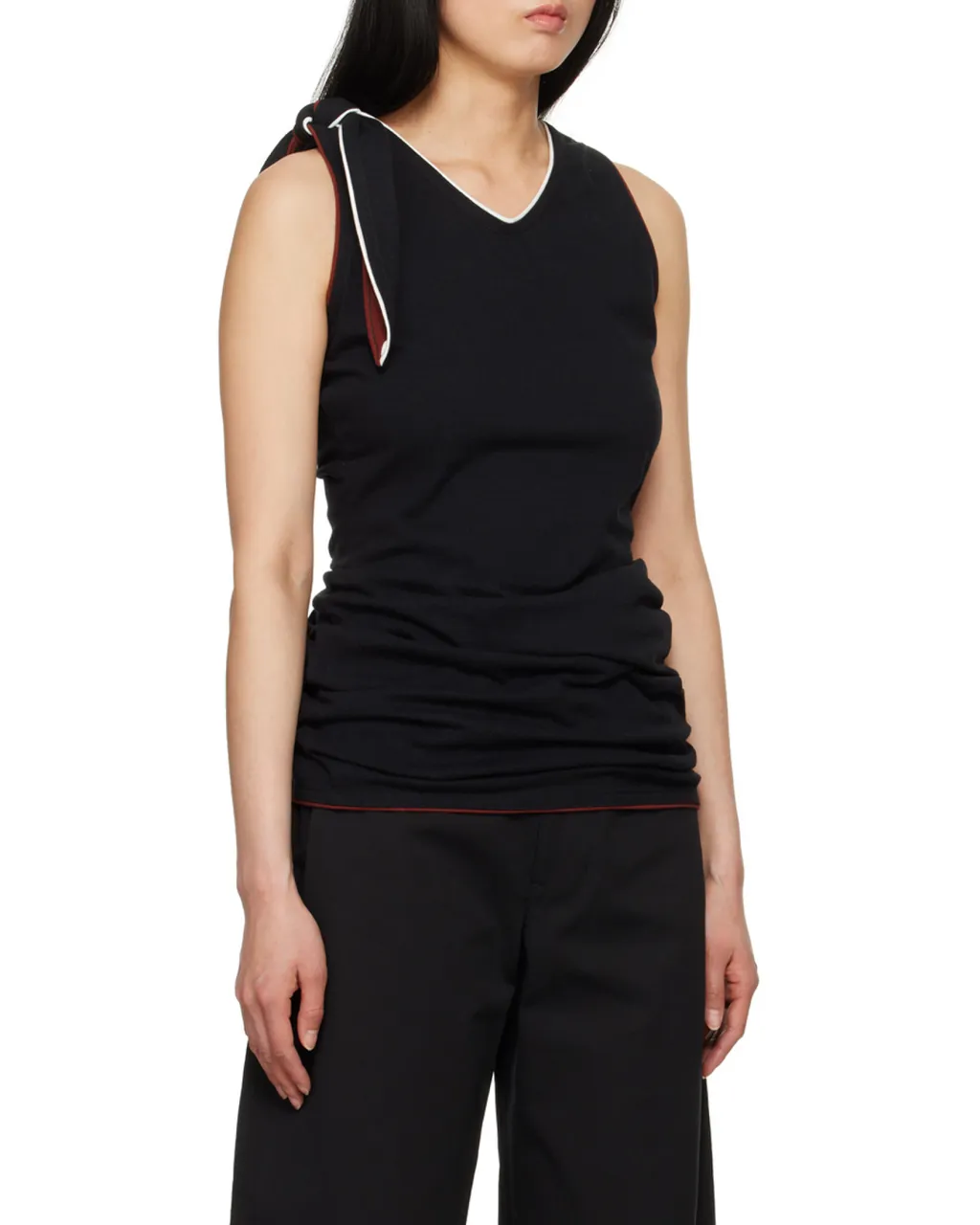 V-Collar Bindings Vest