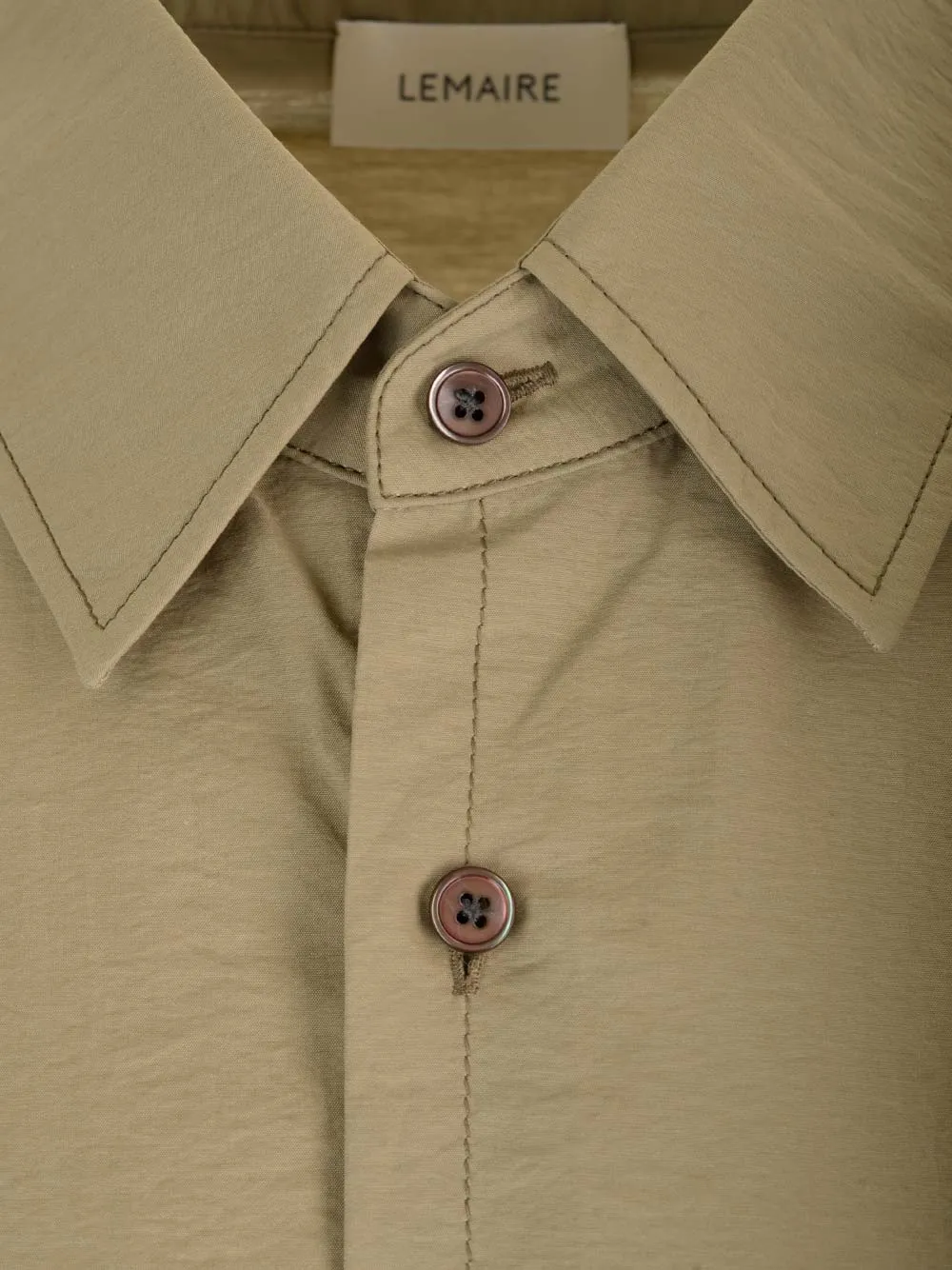 Button-Up Curved Hem Shirt