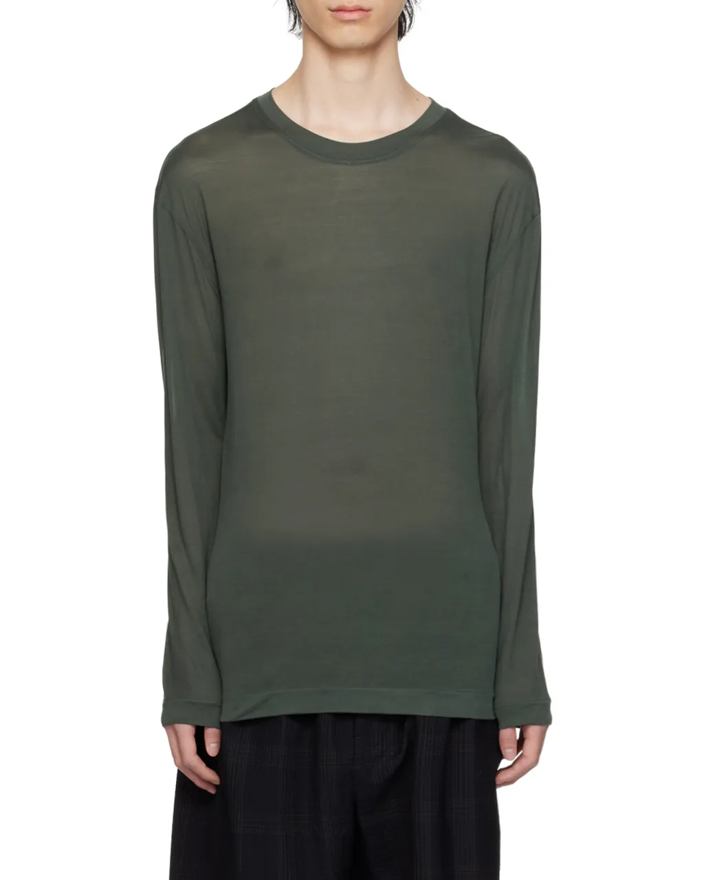 Long-Sleeved Crewneck T-Shirt