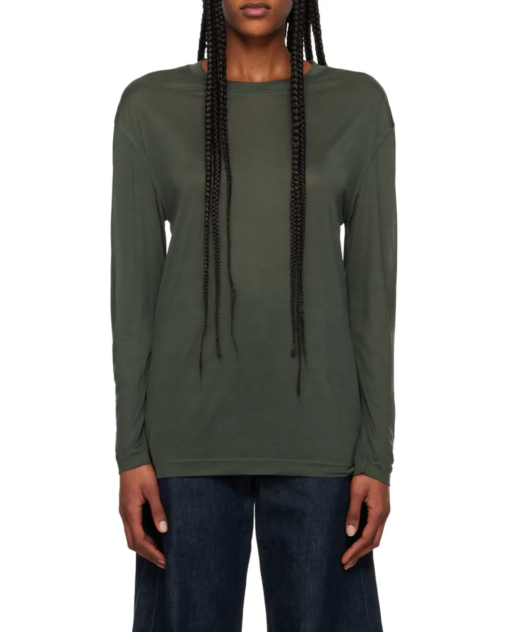 Long-Sleeved Crewneck T-Shirt