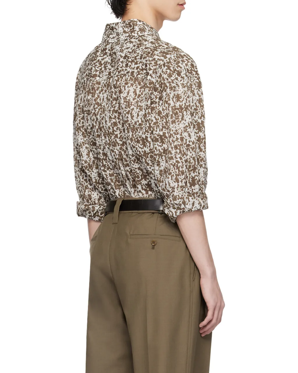 Camouflage Printed Long-Sleeved Shirt