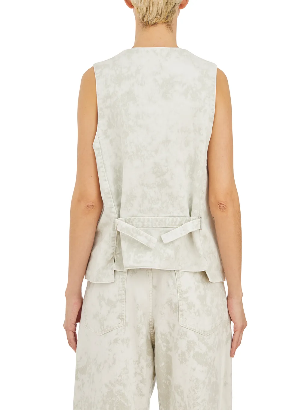 Single-Breasted Sleeveless Vest
