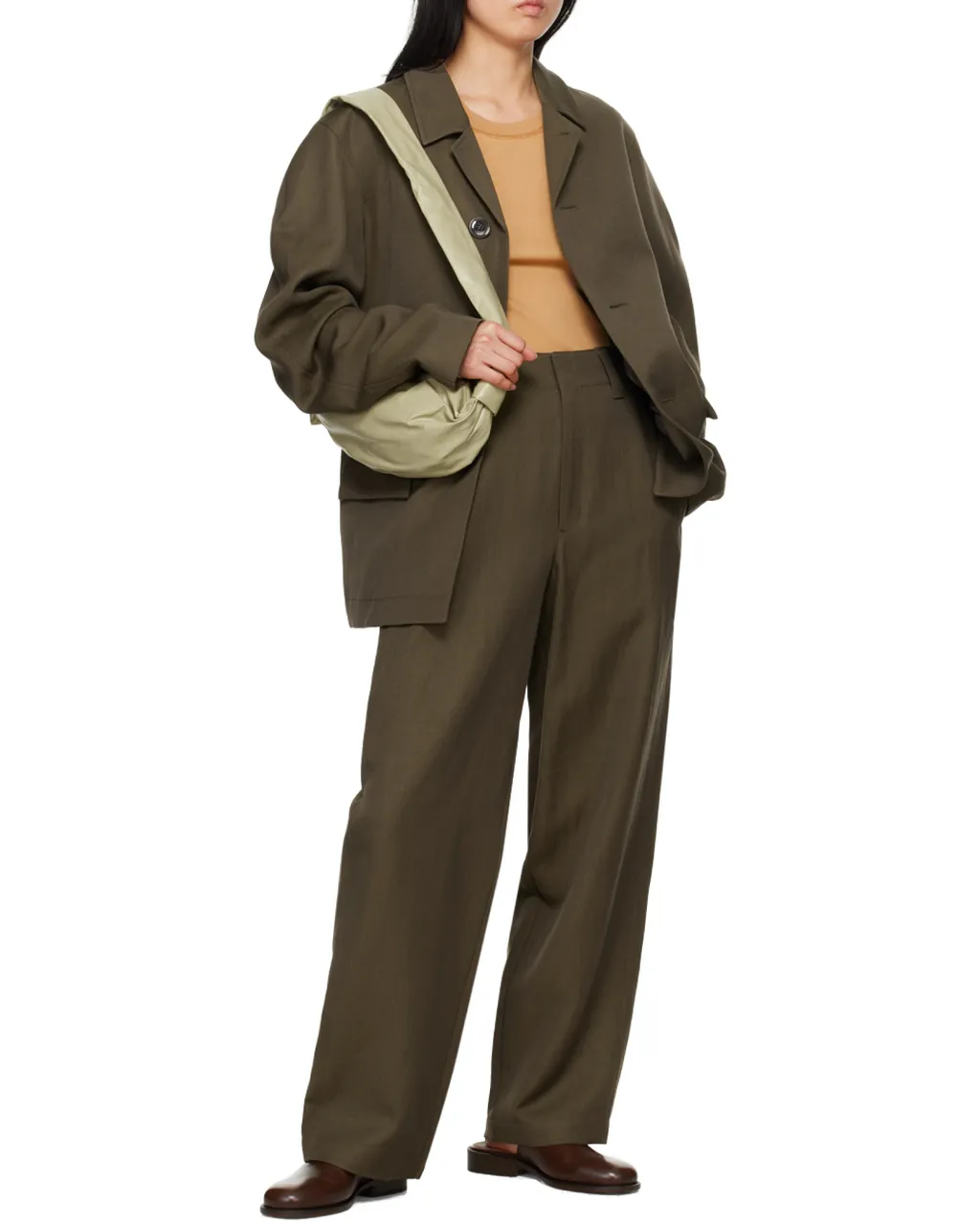 Wide Leg Tailored Trousers