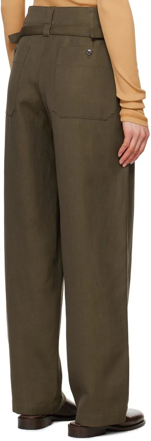 Wide Leg Tailored Trousers