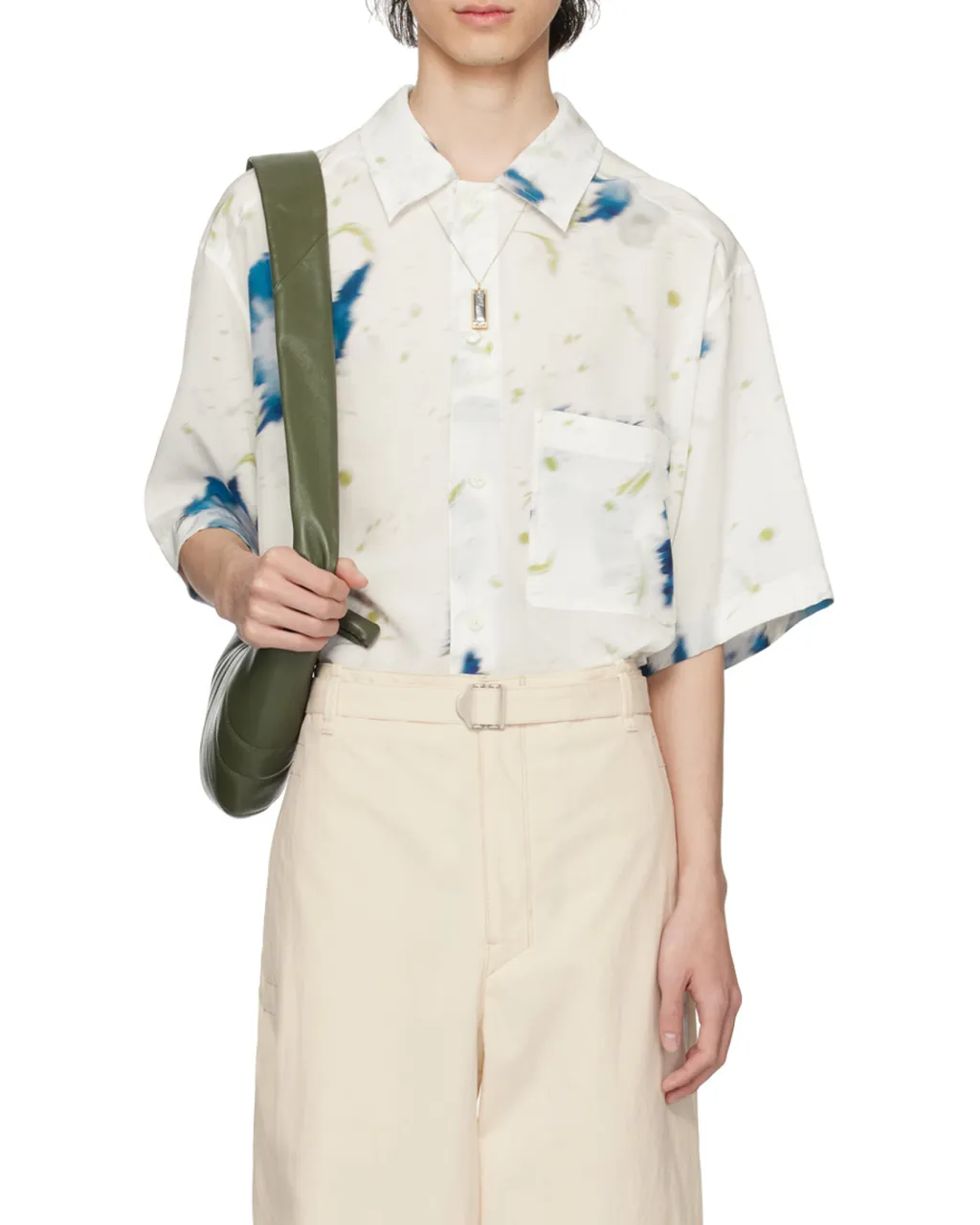 Flower Pattern Short-Sleeved Shirt