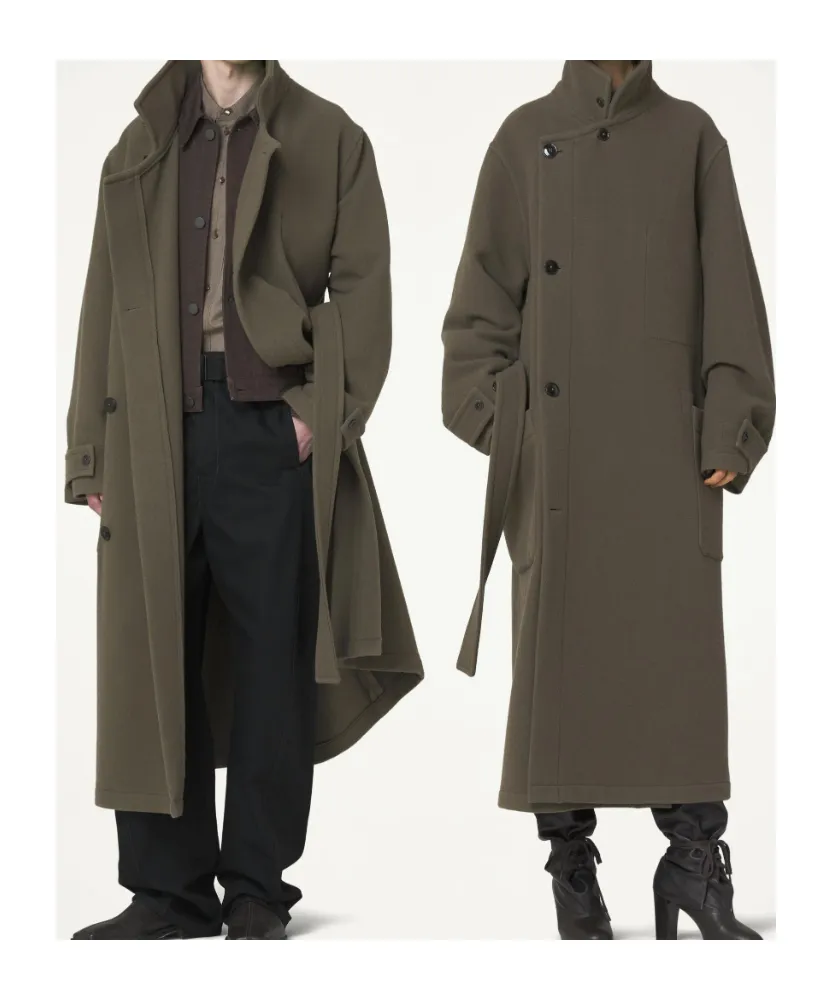 Double-Breasted Belted Coat