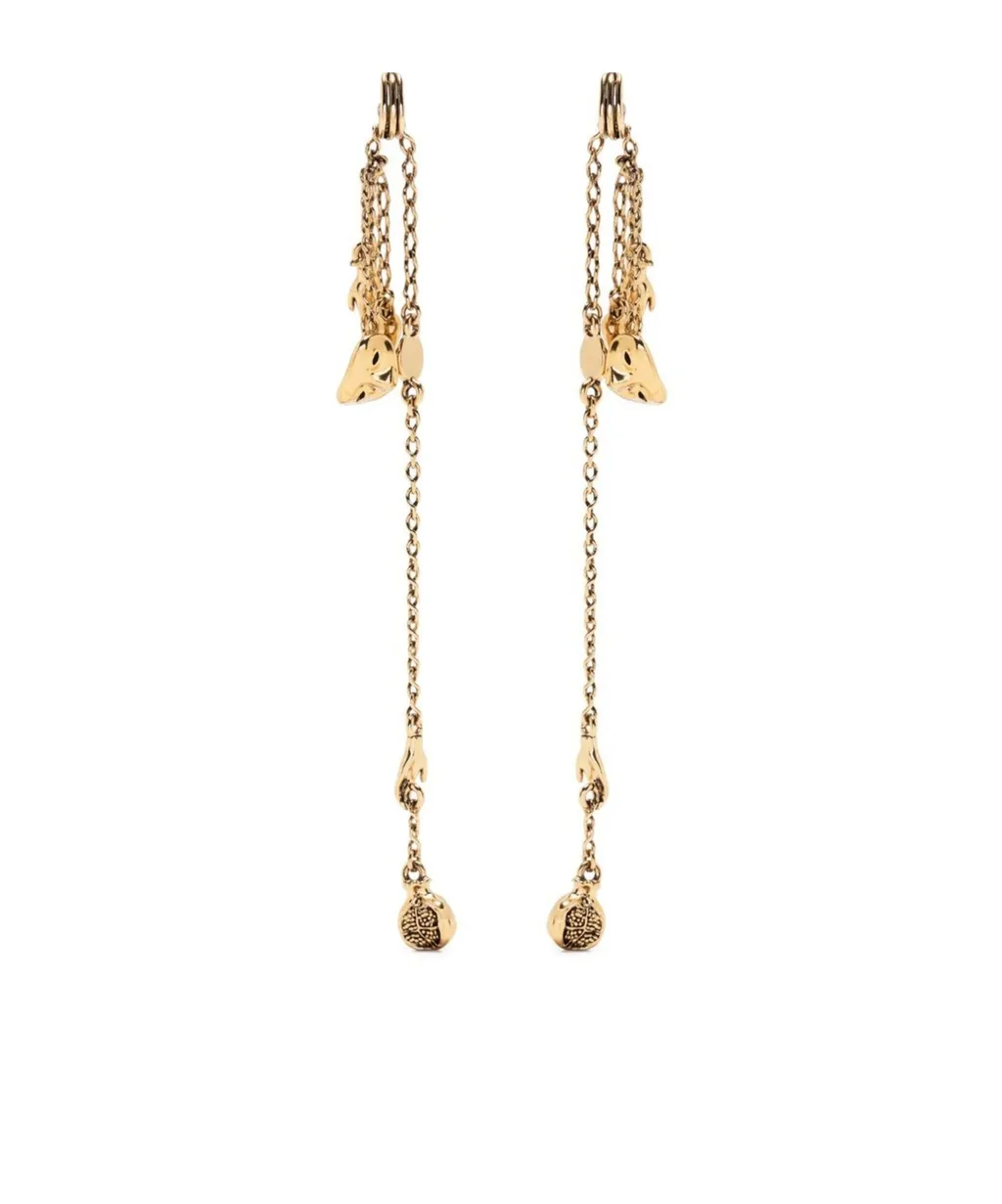 Charm Chain Drop Earrings
