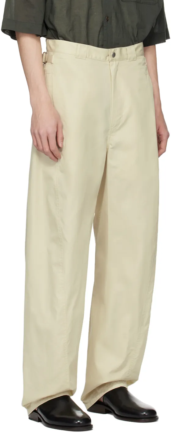 Straight-Leg Panelled Trousers