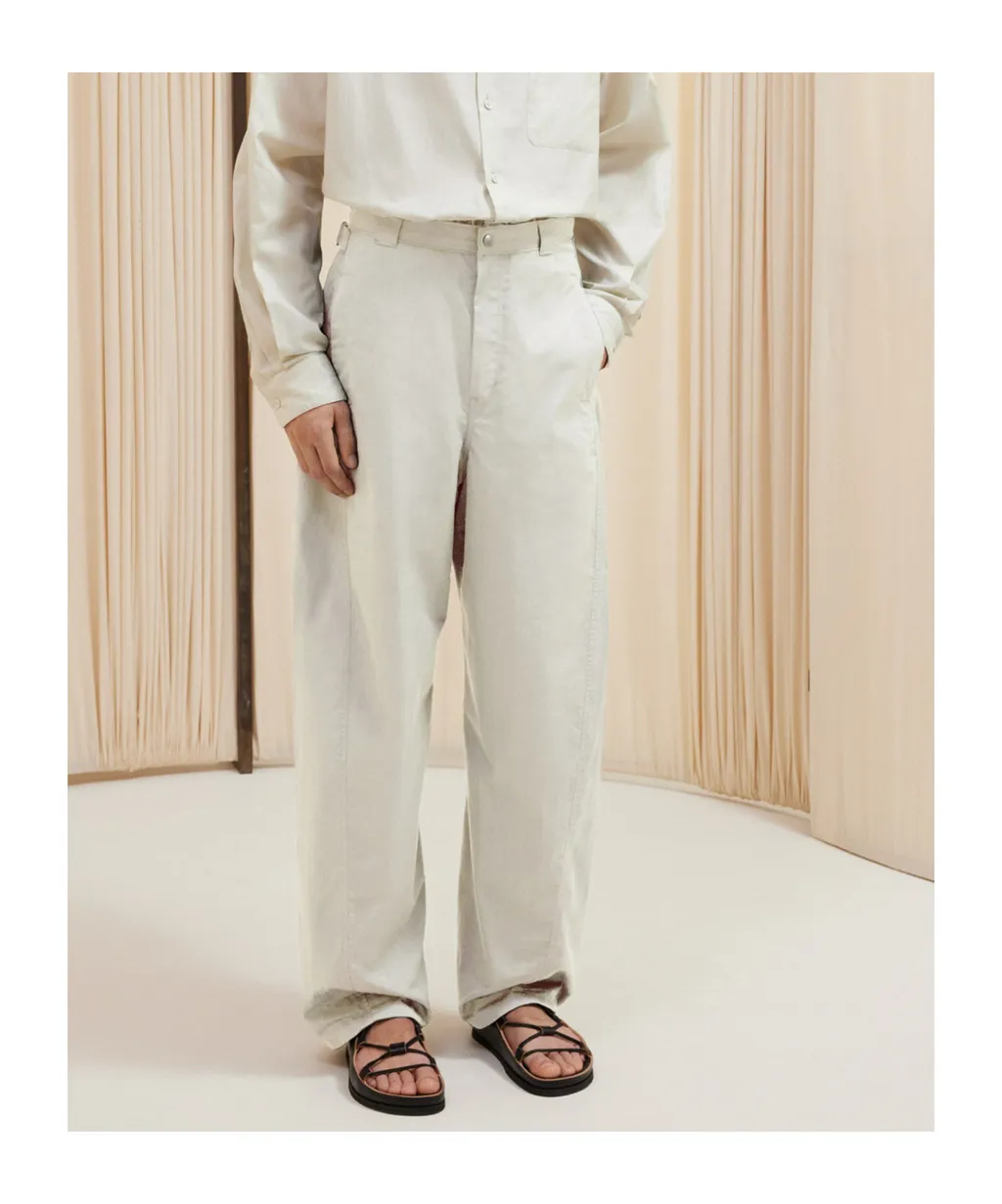 Straight-Leg Panelled Trousers