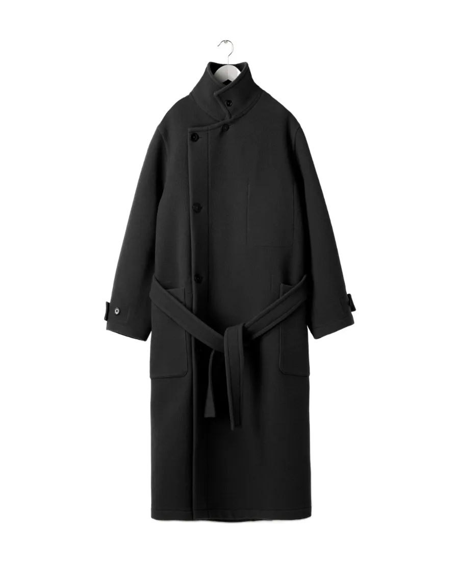 Single-Breasted Wrapped Coat