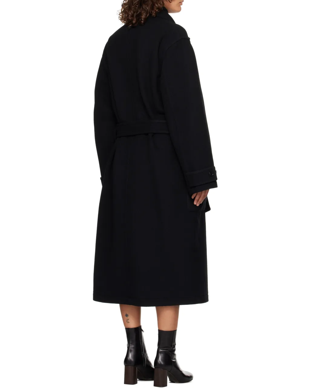 Single-Breasted Wrapped Coat