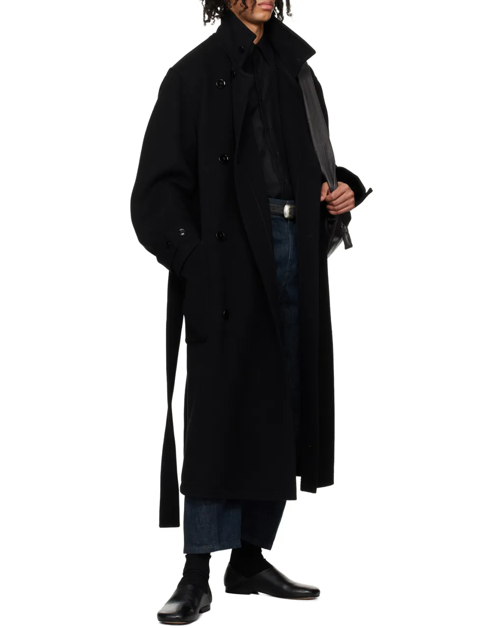 Single-Breasted Wrapped Coat