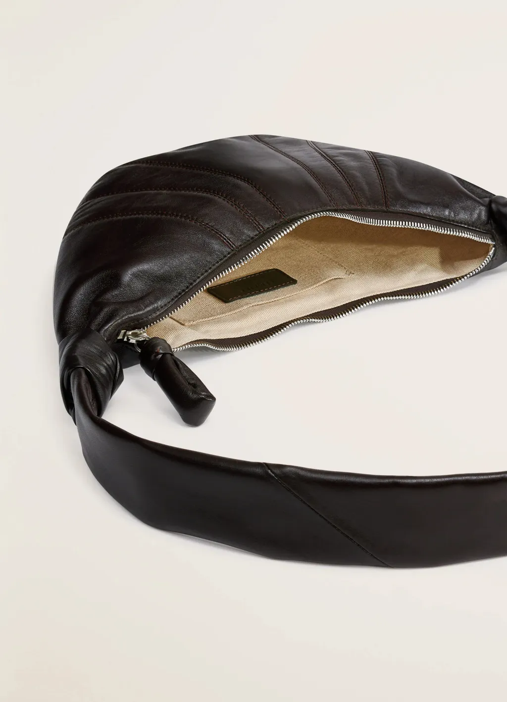 Croissant Panelled Small Shoulder Bag