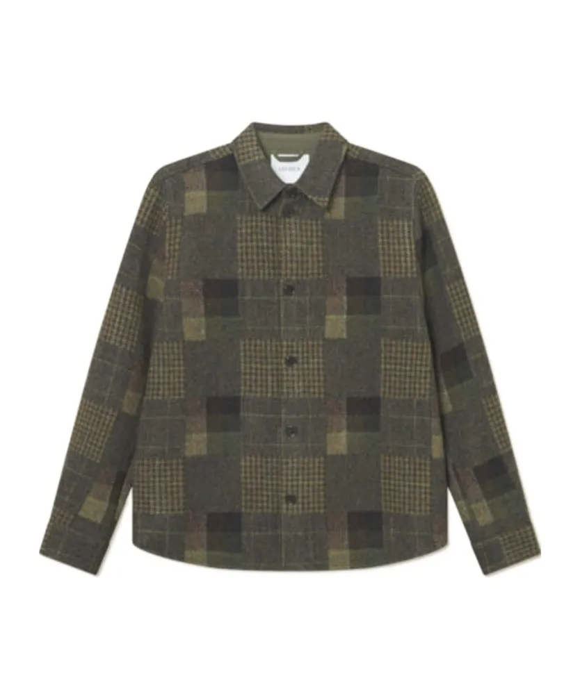 Kody Patchwork Wool Overshirt