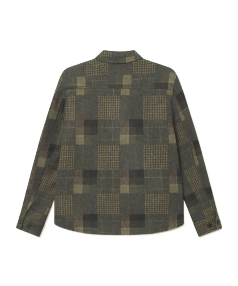 Kody Patchwork Wool Overshirt