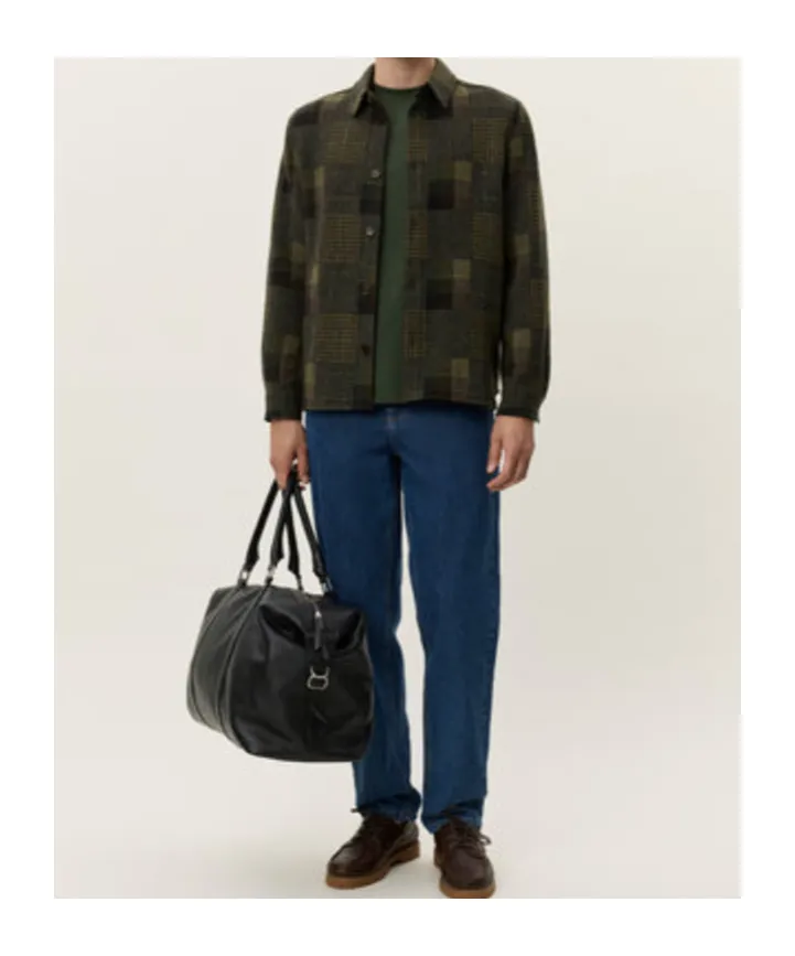 Kody Patchwork Wool Overshirt