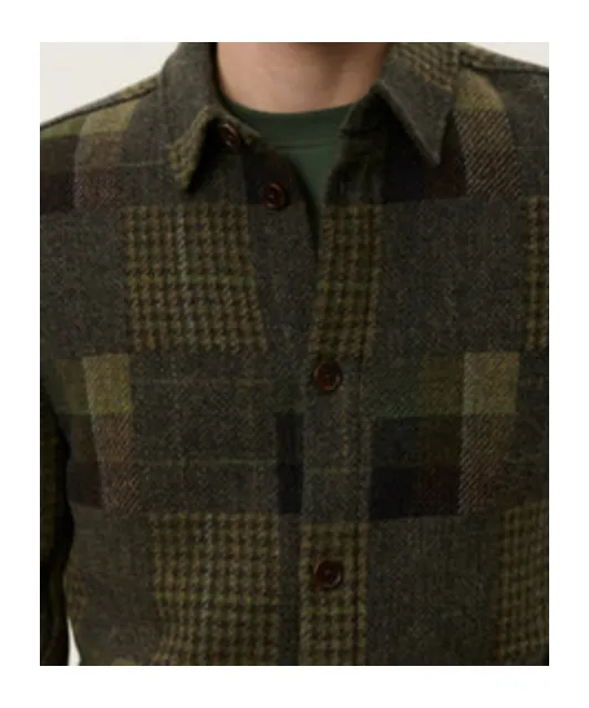 Kody Patchwork Wool Overshirt