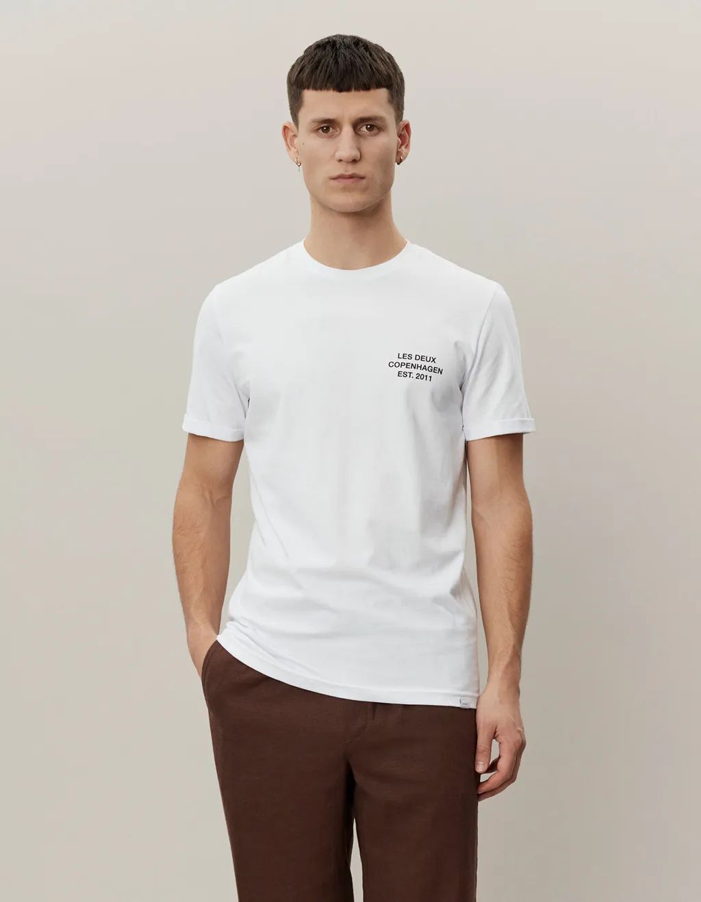 T-Shirt With Round Neck And Short Sleeves