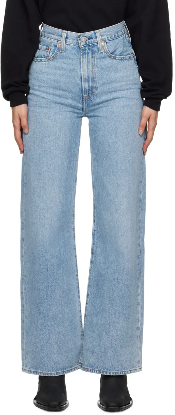 Logo Patch Wide-Leg Jeans