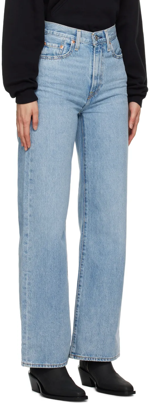 Logo Patch Wide-Leg Jeans