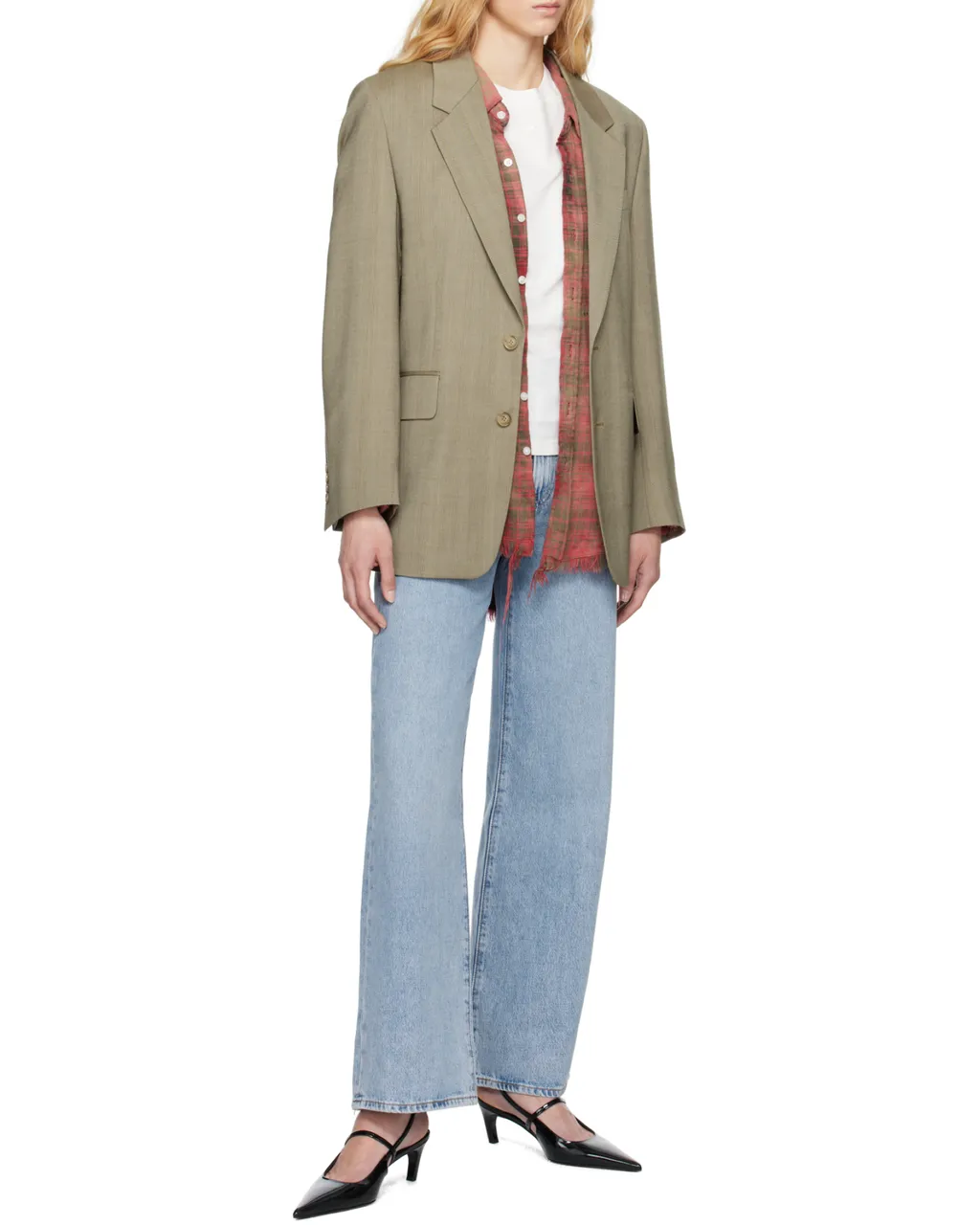 Logo Patch Wide-Leg Jeans