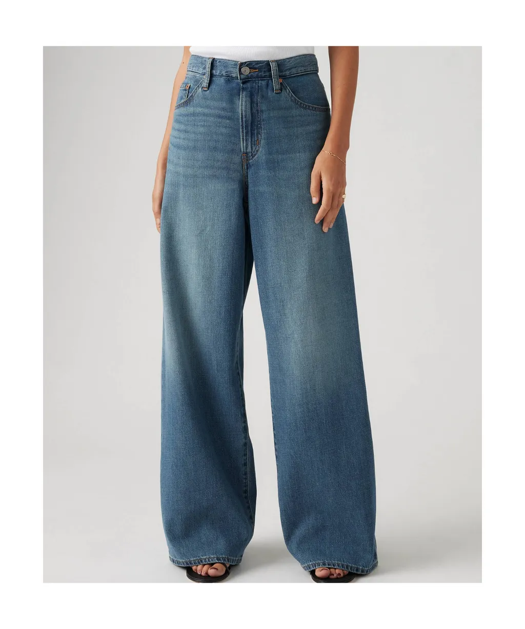 Wide Leg Tie Waist Jeans