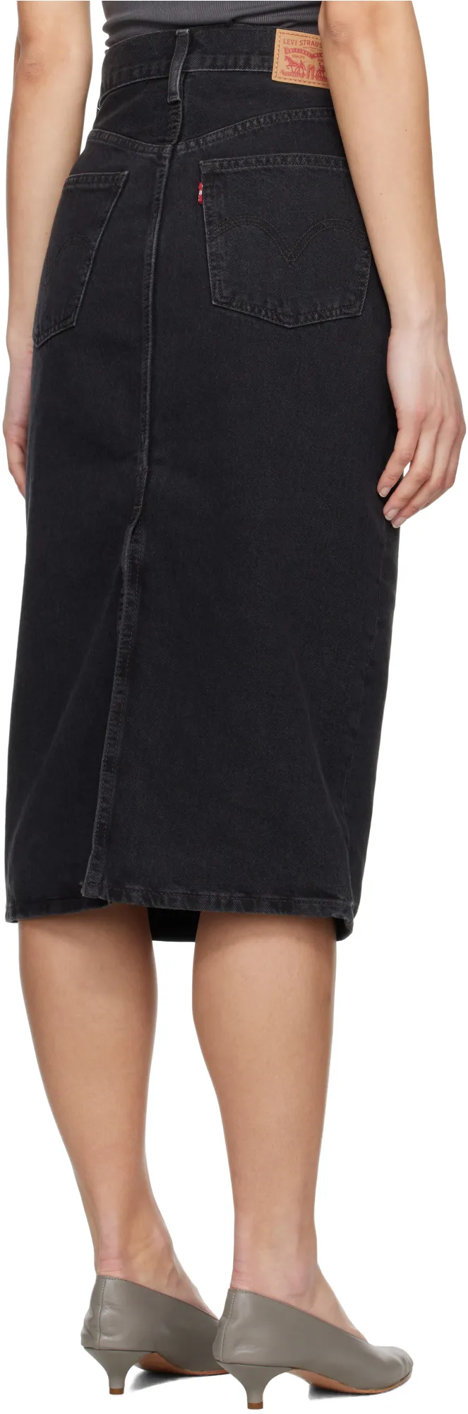 High Rise Slit Skirt
